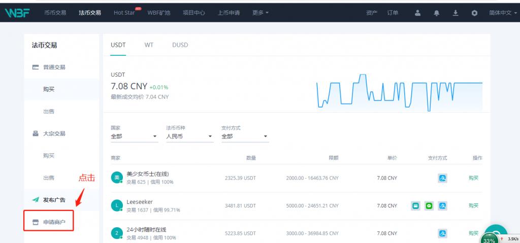 2023瓦特WBF买卖所OTC商家申请教程-第1张图片-尚力财经