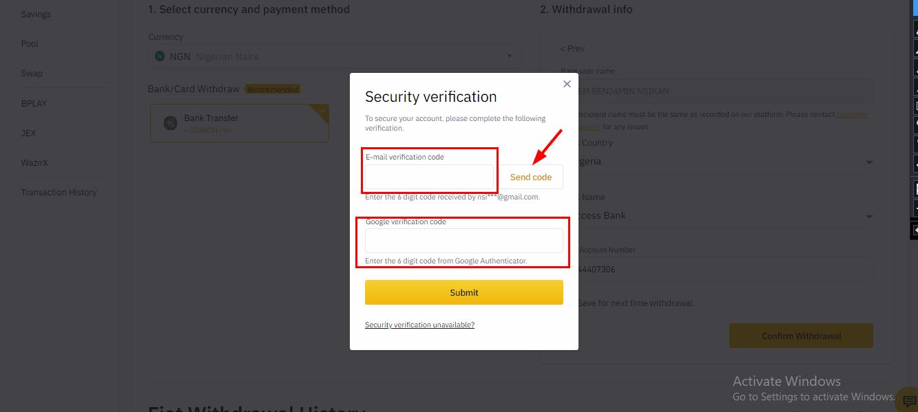 通过Web和移动应用程序在Binance上存入和提取Naira（NGN）-第12张图片-尚力财经