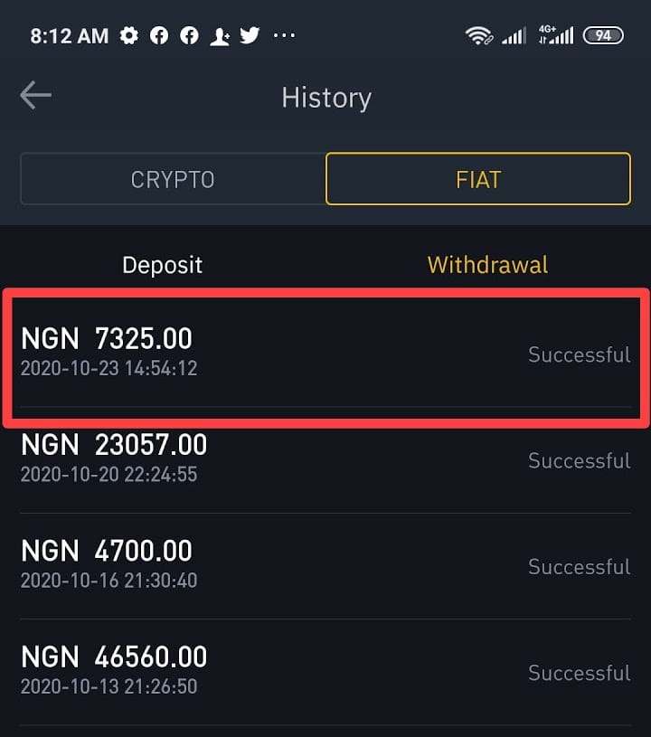 通过Web和移动应用程序在Binance上存入和提取Naira（NGN）-第32张图片-尚力财经