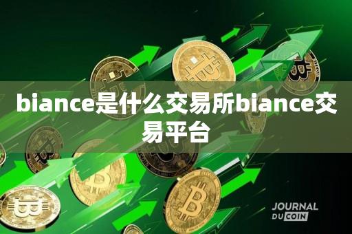 biance是什么交易所biance交易平台-第1张图片-尚力财经