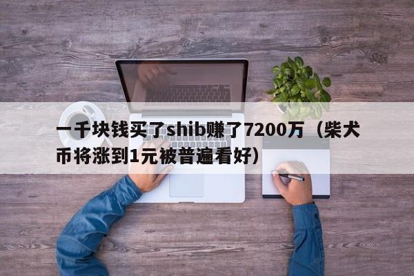 一千块钱买了shib赚了7200万（柴犬币将涨到1元被普遍看好）-第1张图片-欧交易所